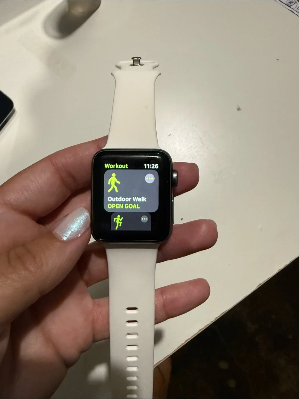 Apple smartwatch featuring